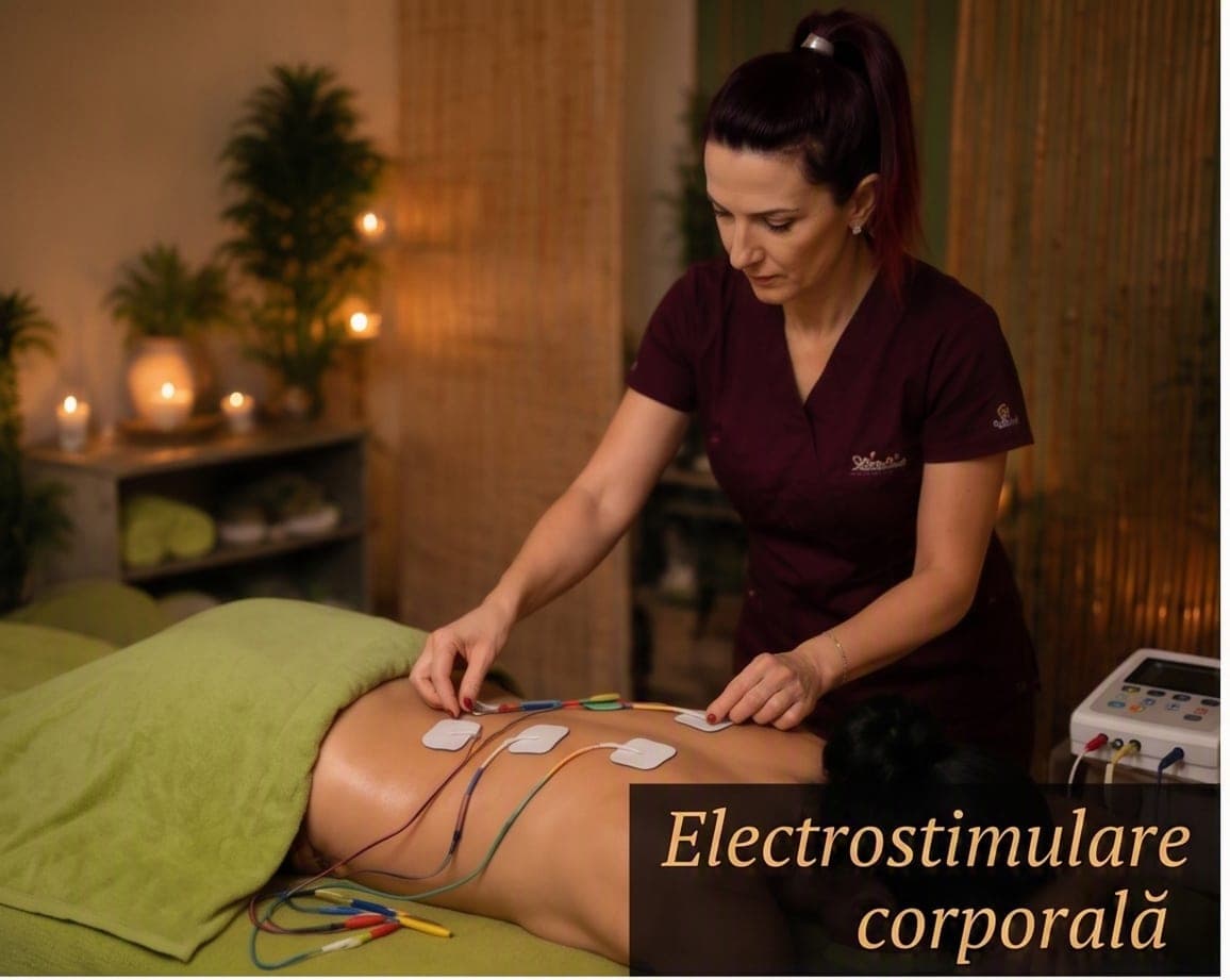 Electrostimulare corporală Craiova Procedură electrostimulare la Claire Beauty Craiova